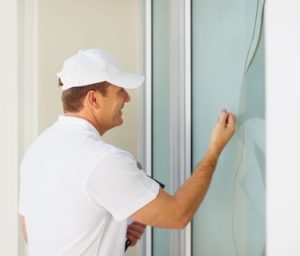 Plumber knocking the door